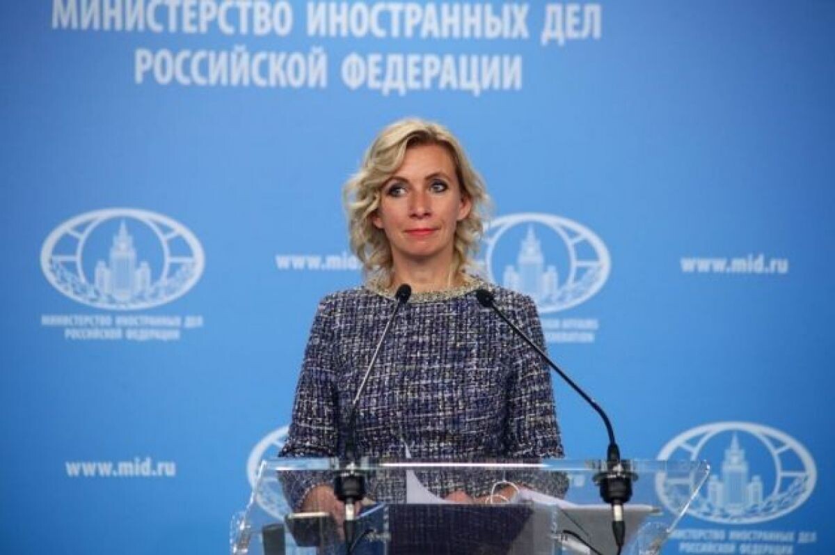    Захарова назвала заявления Зеленского безответственной демагогией