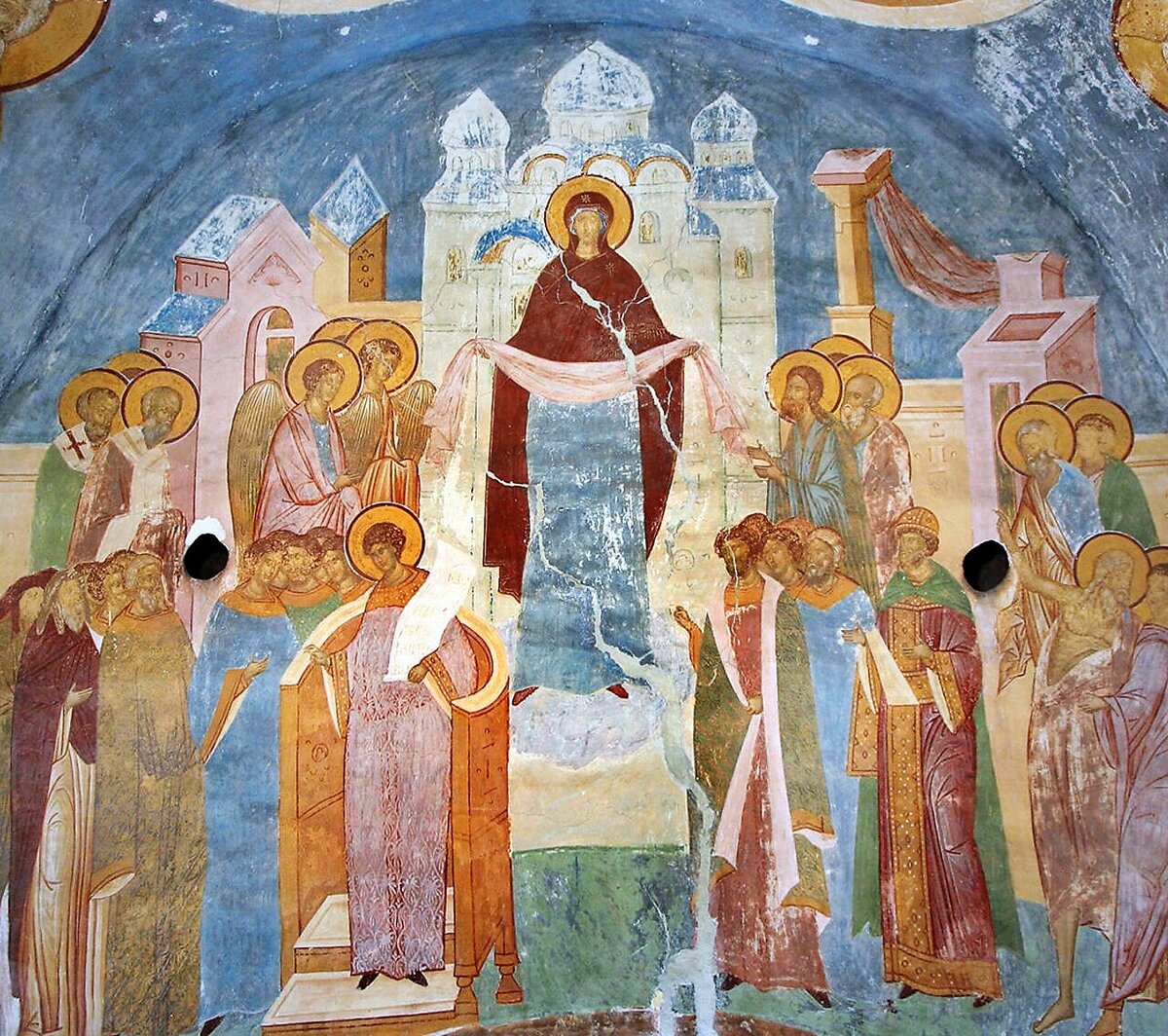 Покров Богоматери. Дионисий. Собор Рождества Богородицы Ферапонтова монастыря, 1502.