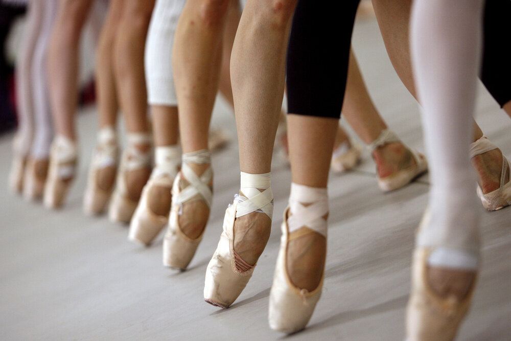 Балерины ноги без туфель