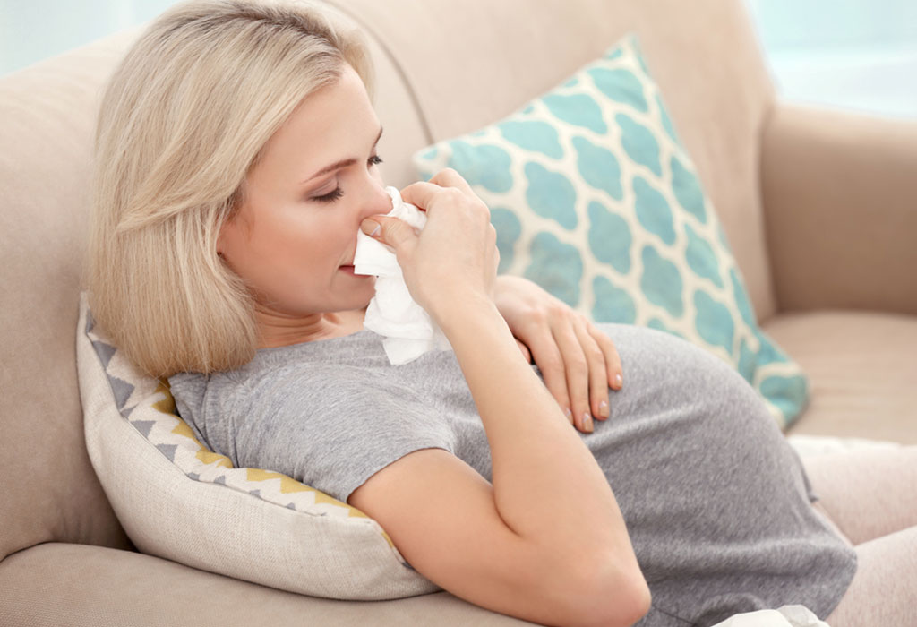 Чем опасен насморк во время беременности