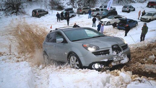 Парень РВЕТ на бездорожье Subaru Tribeca. Доказывает что Subaru едет