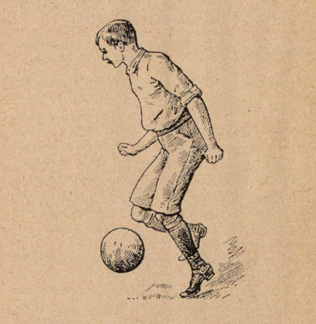 Иллюстрация из книги М. Волкова «Футбол. Английская игра в мяч»