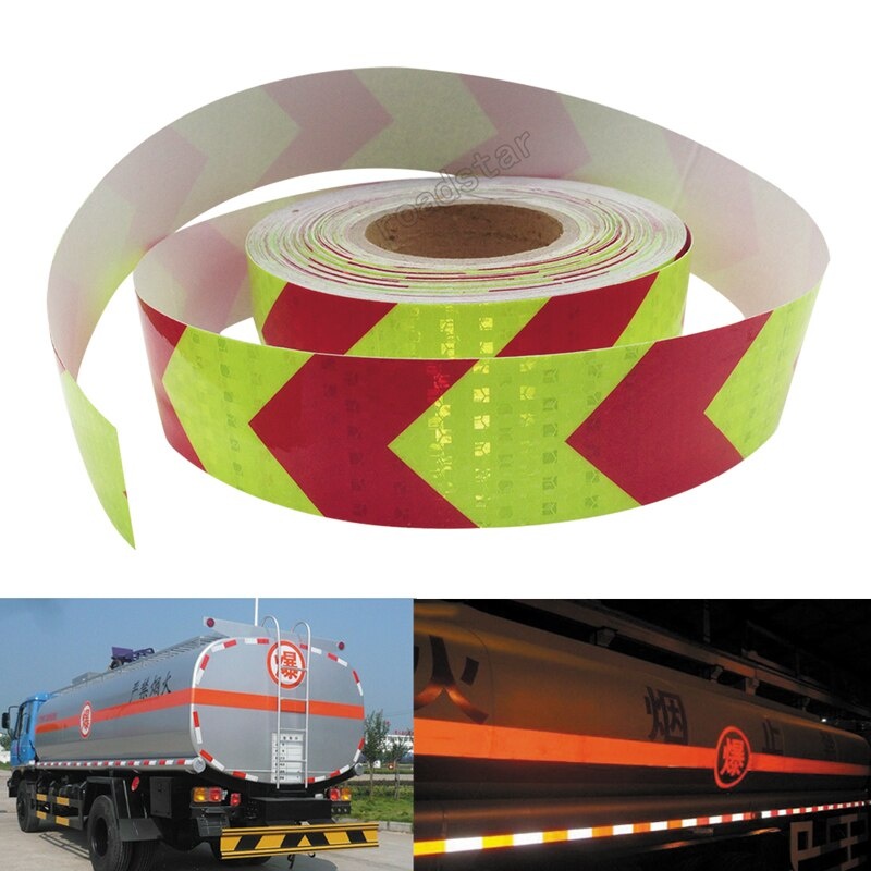 Лента светоотражающая желтая 5смх20м