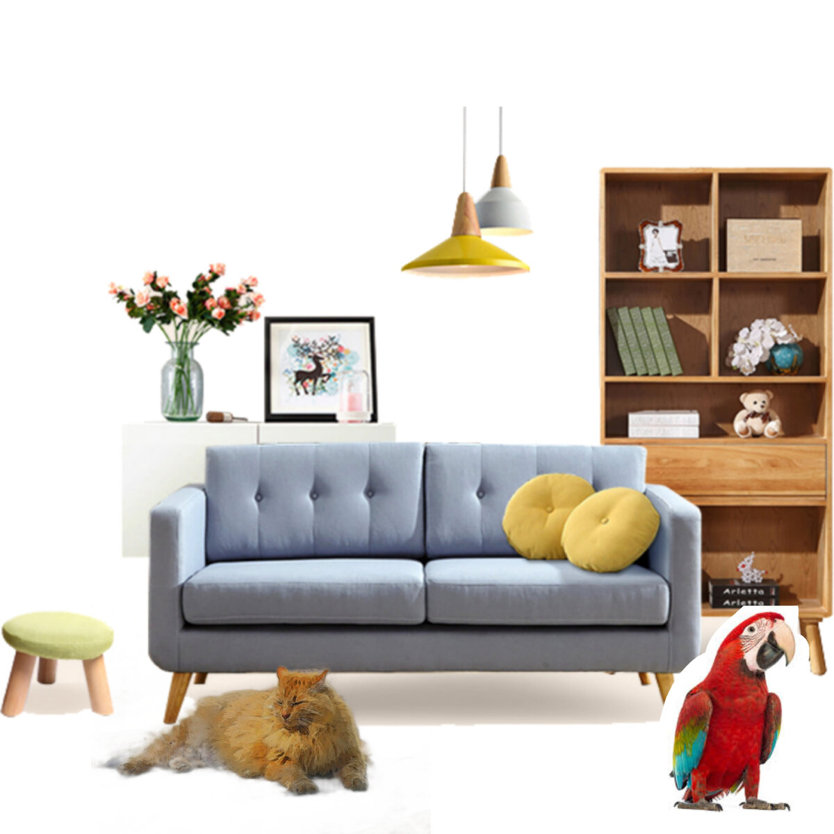 У меня для вас второй рассказ о жизни домашних животных . .
Однажды утром Локи проснулся от того, что Роберт стучал клювом по форточке.
- Роберт, ты чего делаешь? - спросил ёжик.
- Открываю форточку - ответил попугай.
- Зачем?
- Да на родину ему приспичило, ностальгия видите ли у него - сказал Котофей Михайлович.
- А что такое родина и ностальгия - спросил Локи.
- Ну как тебе объяснить по понятнее, малыш. Родина это то место где ты родился, а ностальгия - это тоска по ней, это когда ты вспоминаешь, как в детстве ты там играл, как ходил с родителями гулять или друзей с которыми учился, понял?
- Понял, Котофей Михайлович

Ежик подумал, посмотрел как Роберт открывает форточку и спросил
- Роберт, а где твоя родина?
Роберт оглянулся, выплюнул щепку, гордо поднял голову и ответил
- Я родился на чёрном континенте в Африке и жил у короля племени Ютаки.
- Ага слушай его больше, вчера телевизора насмотрелся, увидел там в каком то шалаше попугая похожего на себя, теперь вон упёрся как, осел и твердит, что это его брат и что ему надо лететь домой)) - засмеялся Котофей Михайлович.
Роберт обиженно отвернулся и начал дальше открывать форточку.

- А далеко эта Африка? - спросил Дружок
Он только что проснулся и потягиваясь слушал о чем говорят друзья.
- Далеко - ответил Котофей Михайлович - лететь надо через всю страну, а потом через океан.
- Ой, Роберт, ты же замерзнешь - испугался Локи - у нас же в Мурманске зима.
Роберт сел на спинку кресла и задумался.
- Наверное рано я собрался, подожду лето, потом полечу.
В мыслях он конечно испугался, что лететь придётся так далеко, да и зачем куда-то лететь, если здесь тепло и кормят хорошо.
А давайте играть в прятки предложил Дружок. И все с удовольствием согласились.

Мне было бы очень интересно узнать о том, имеешь ли ты, мой маленький читатель, представление о том, где находиться Африка? Давай так, если нет, то обязательно спроси у родителей и поставь лайк. Так я увижу, что теперь ты знаешь, где находиться этот континент.