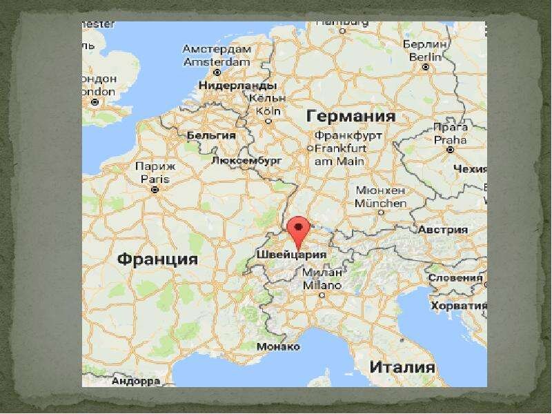 Париж на карте мира