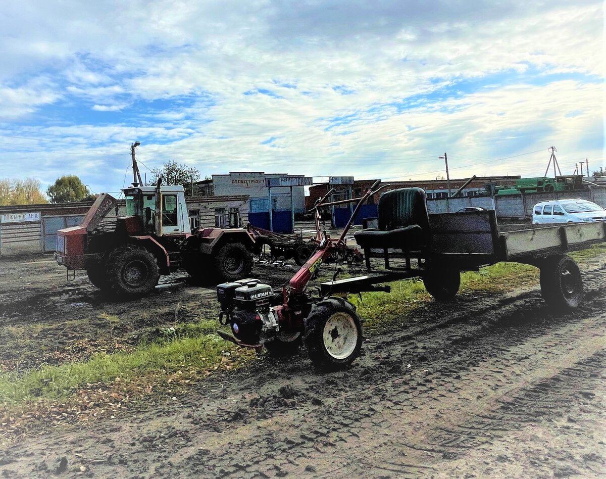 К-700 и мотоблок