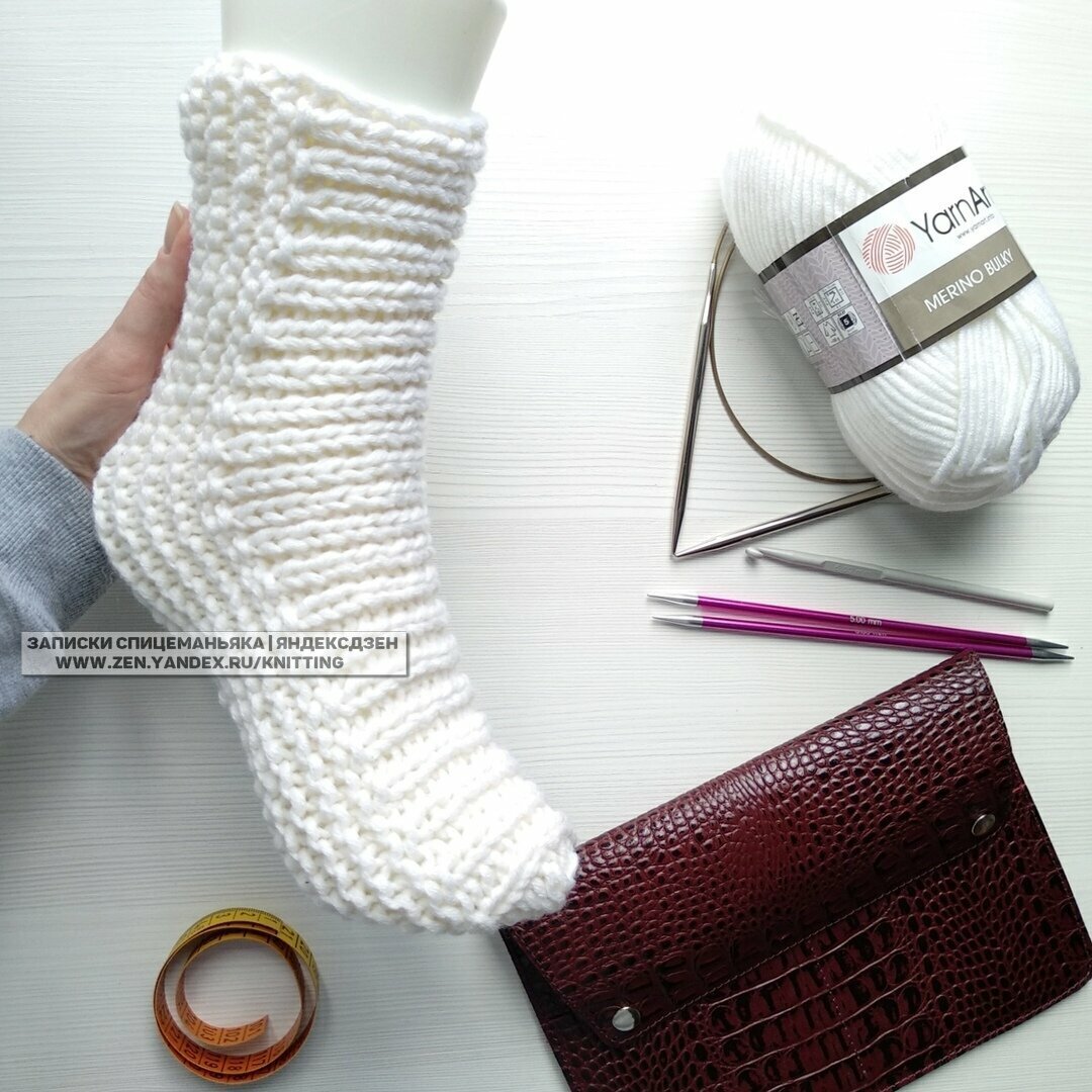 Носки из прямоугольника без заморочек! Листайте :)