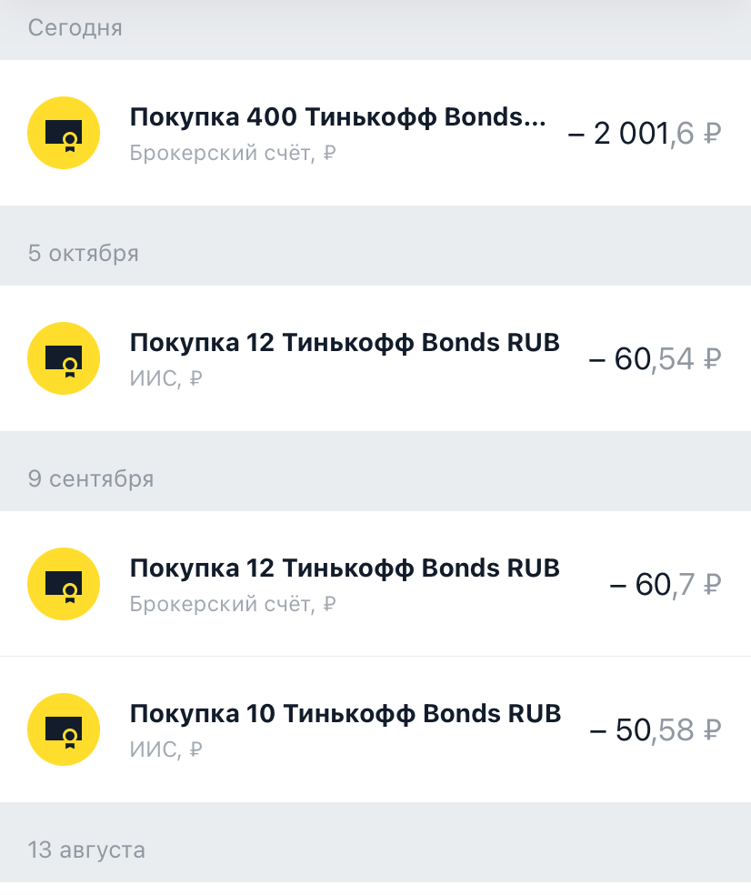 Обычно фонды я покупал "на сдачу" (и это видно). Впервые я купил их осознано - для диверсификации портфеля
