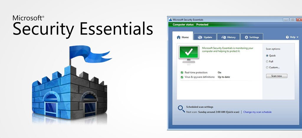 Microsoft security essentials ошибка подключения