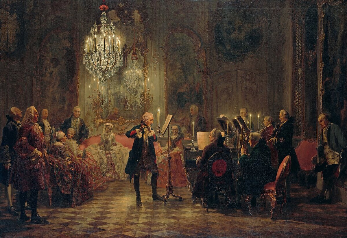 2. Концерт флейты в Сан-Суси, Адольф фон Менцель