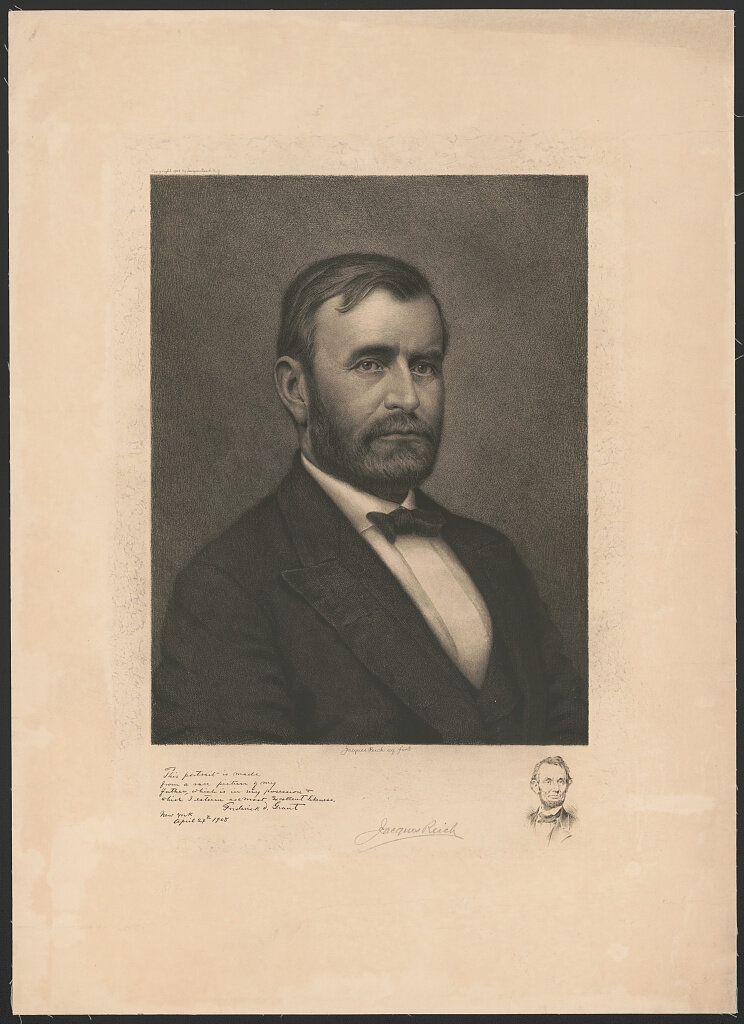 Послевоенный портрет Улисса С. Гранта.  Иллюстрация из Библиотеки Конгресса США (Вашингтон, округ Колумбия).