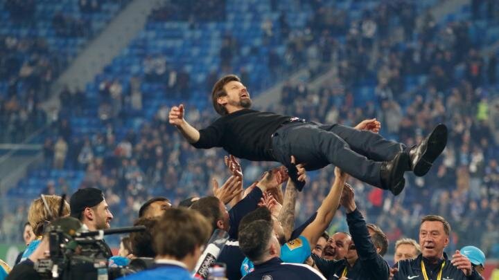 Сергей Семак четвёртый раз привёл "Зенит" к победе в РПЛ. Фото сайта novorosinform.org