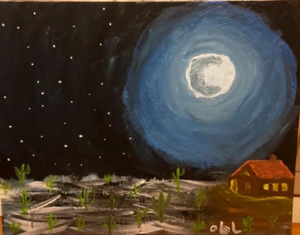 Пустыня  Аризоны  / Désert de l'Arizona   Так  Омар представлял её, находясь на расстоянии  12 000 км 