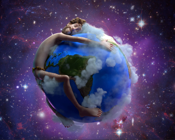 nft цветы, которые опыляют цифровые пчелы (просто из цветов летят цифры)