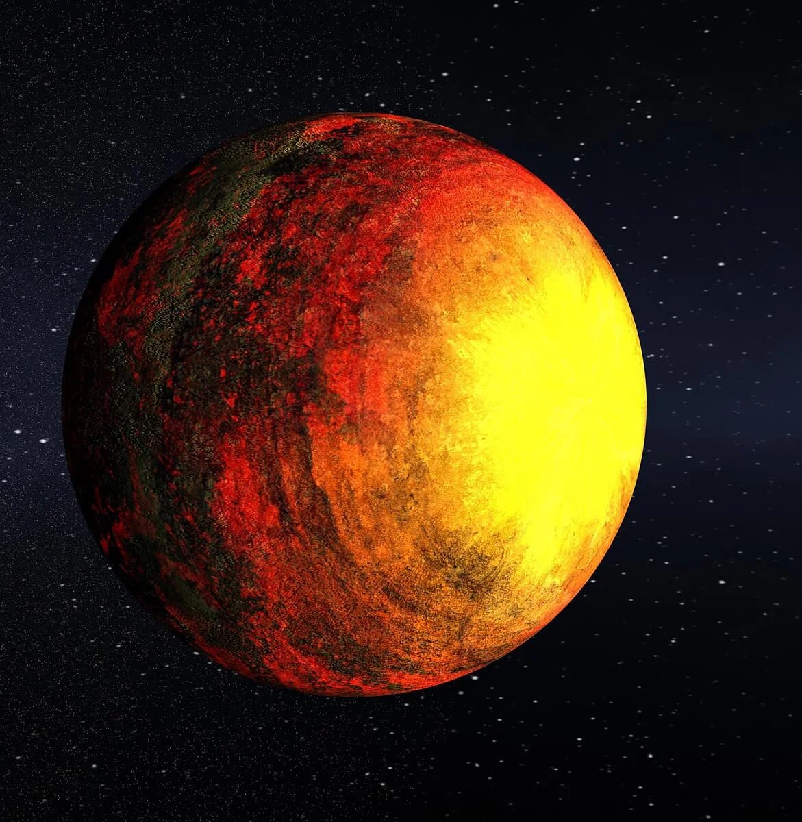 Размером Kepler-10 b превосходит Землю всего в 1,4 раза, а обращается она вокруг своего светила за 0,84 земных суток, на расстоянии около 1/20 от радиуса орбиты Меркурия. Масса небесного тела составляет 4,5 массы нашей планеты. 