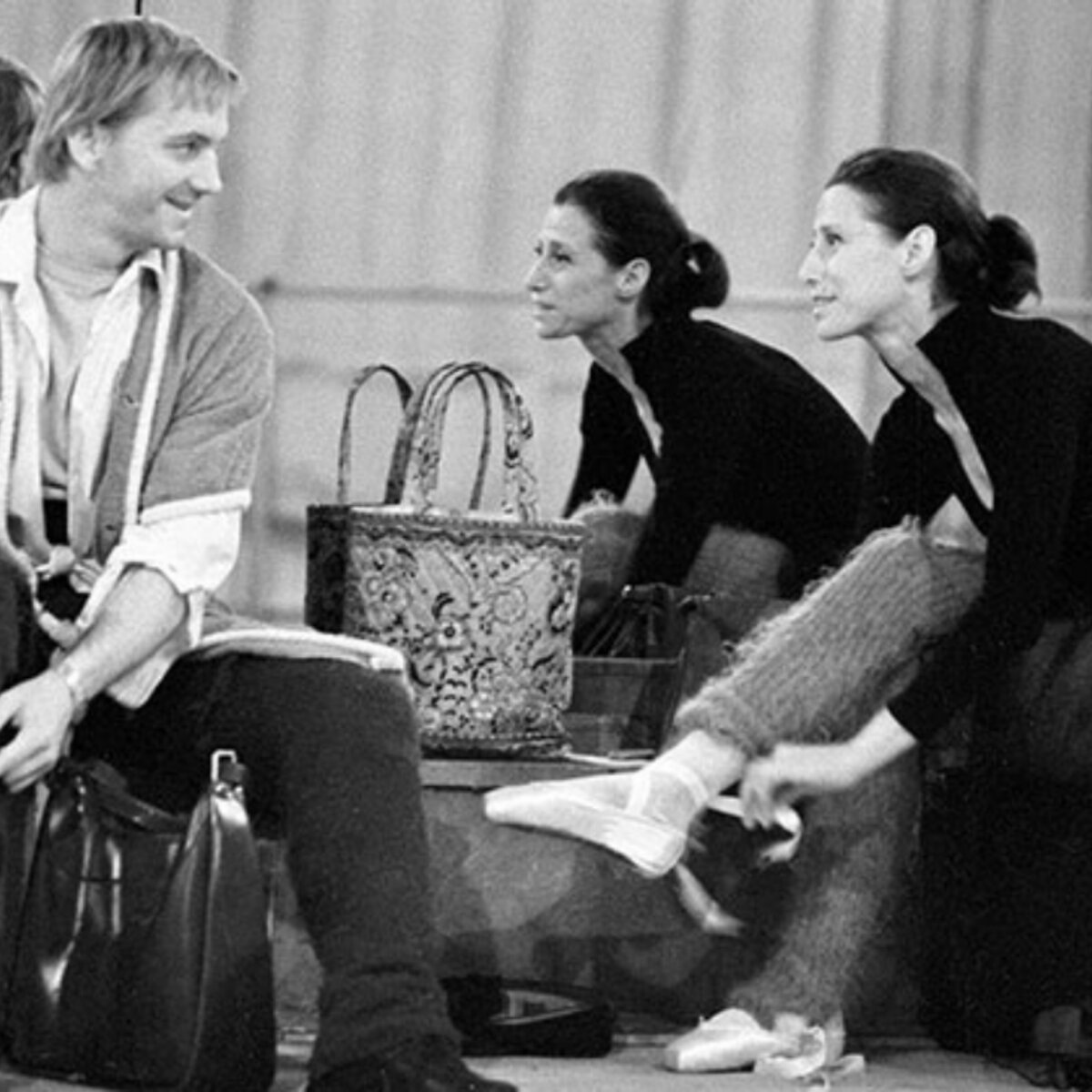 Майя Плисецкая и Марис Лиепа готовятся к репетиции