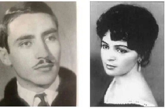 Молодые супруги - Джохар и Алла Дудаевы 