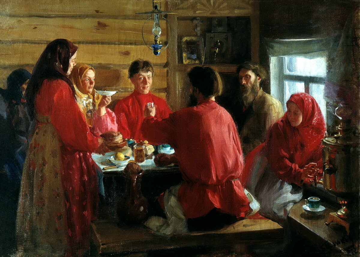  В крестьянской избе. 1902 г. Иван Куликов