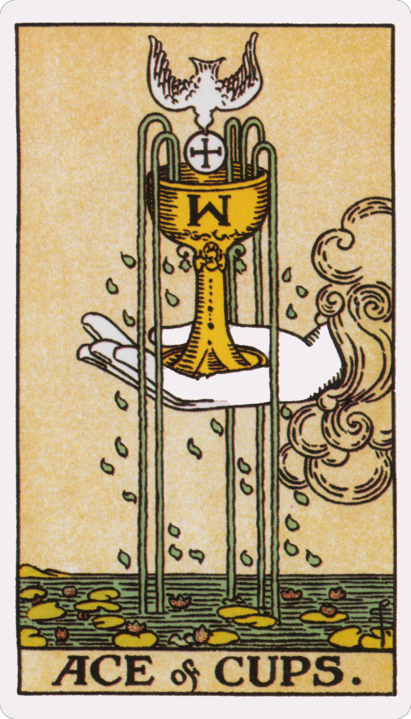 Туз кубков в Таро Уэйта 