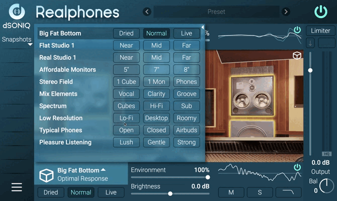 Варианты акустических систем в Realphones