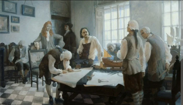 Пётр и студенты.