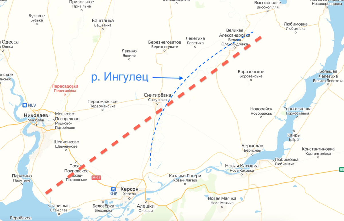Херсон карта сегодня
