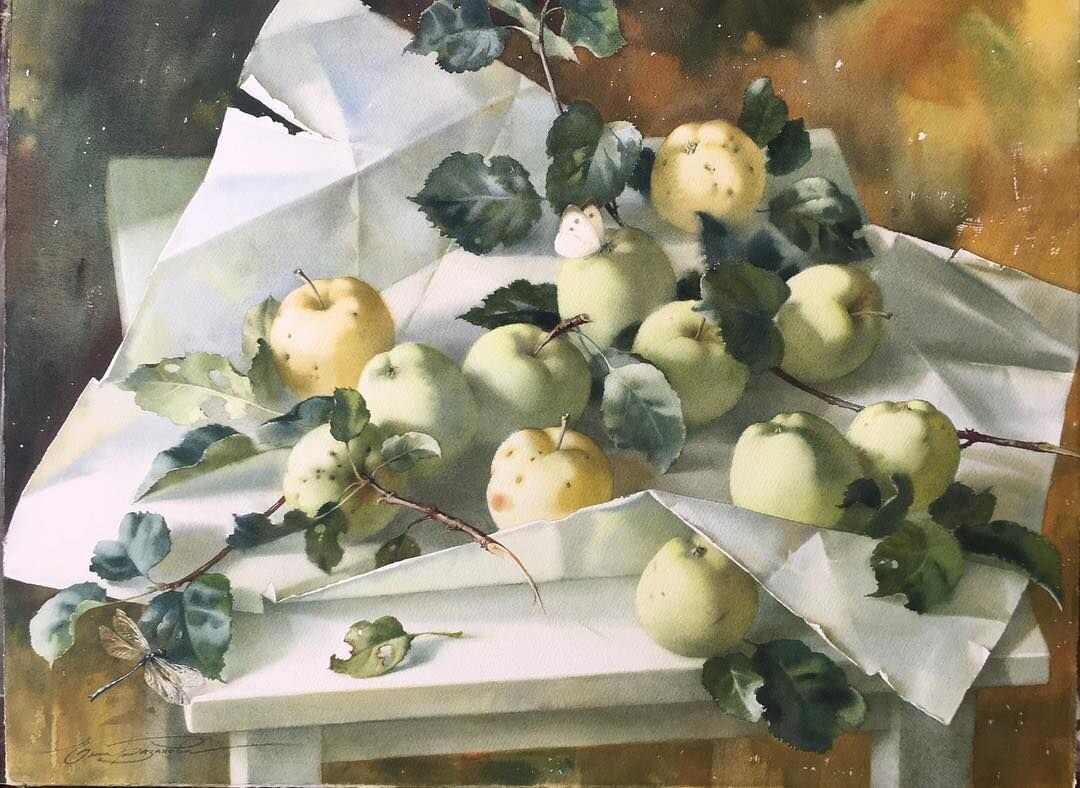 Акварель Елены Базановой