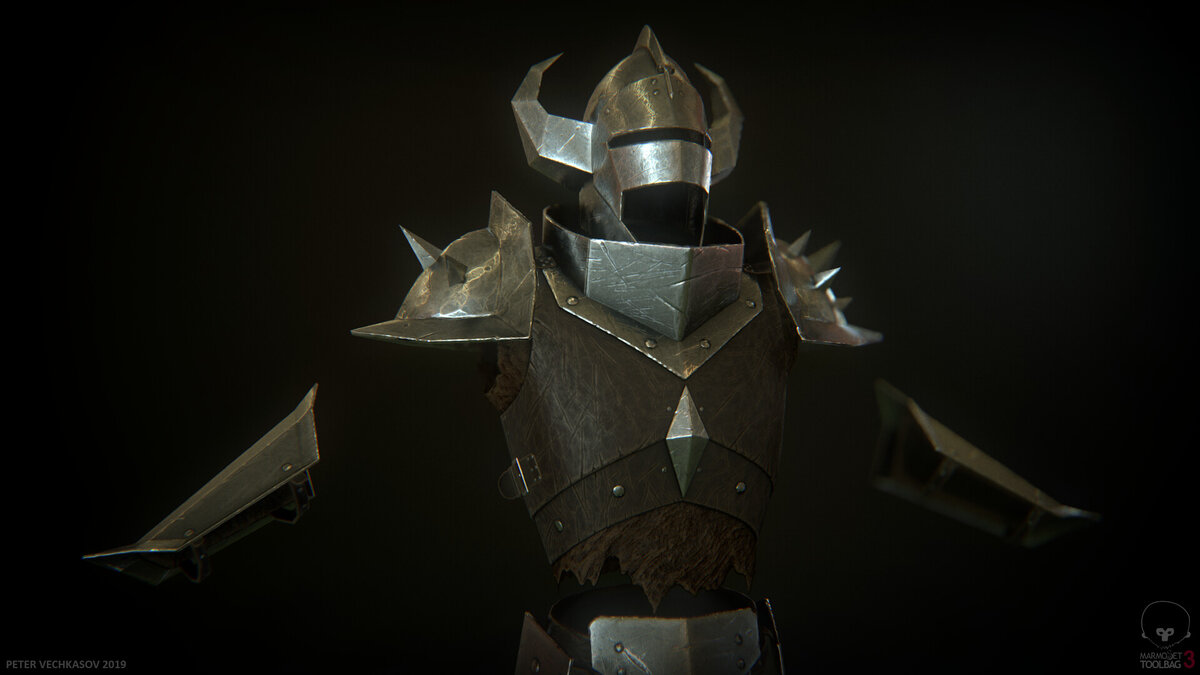 Средневековые фэнтези доспехи, работа Петра Вечкасова.
