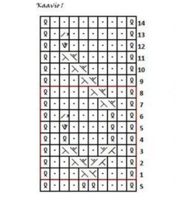 Митенки кошачьи лапки схема