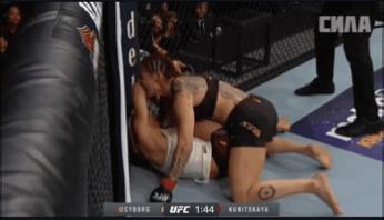 В дебютном бою в UFC Яна Куницкая проиграла Крис «Сайборг» в бою за чемпионский титул