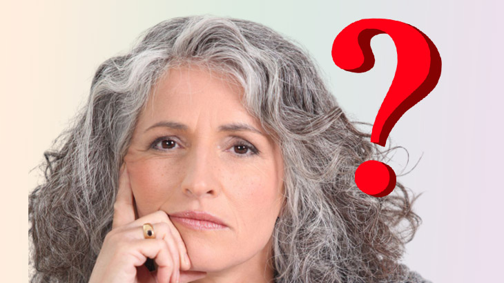 Причины появления седых волос