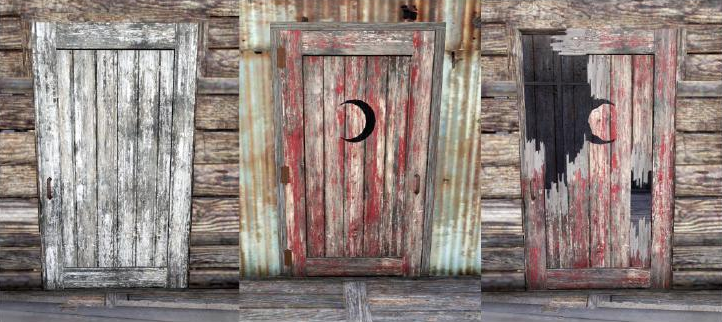 Деревянная амбарная дверь