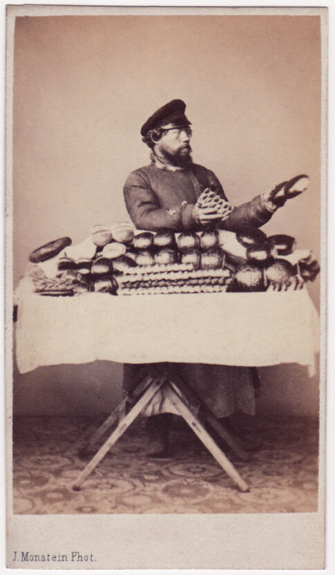 Булочник из фотопроекта «Русские типы», Уильям Каррик, Джон МакГрегор, Исаак Монштейн, 60-ые годы XIX века