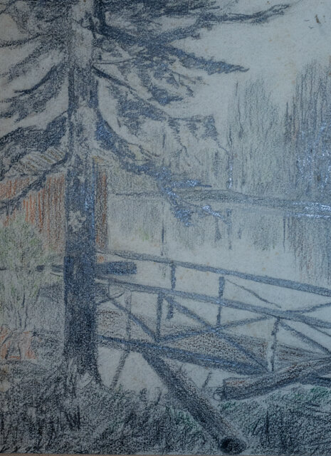 Иван Павлов. Весна. Санаторий «Узкое», 1923. Из коллекции Трубецкого А.В.