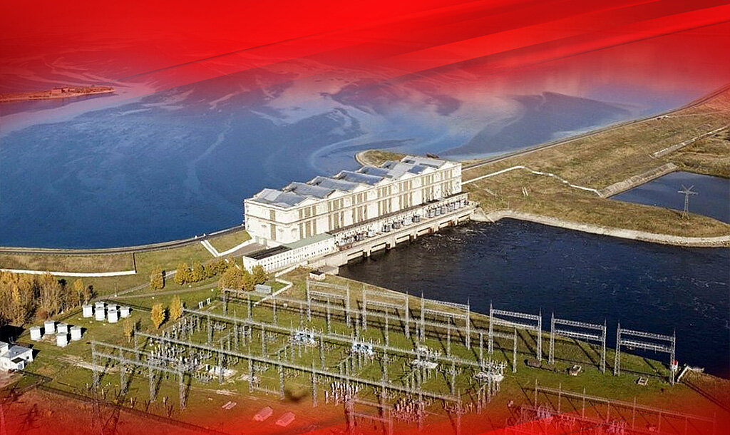 Рыбинское ГЭС и водохранилище