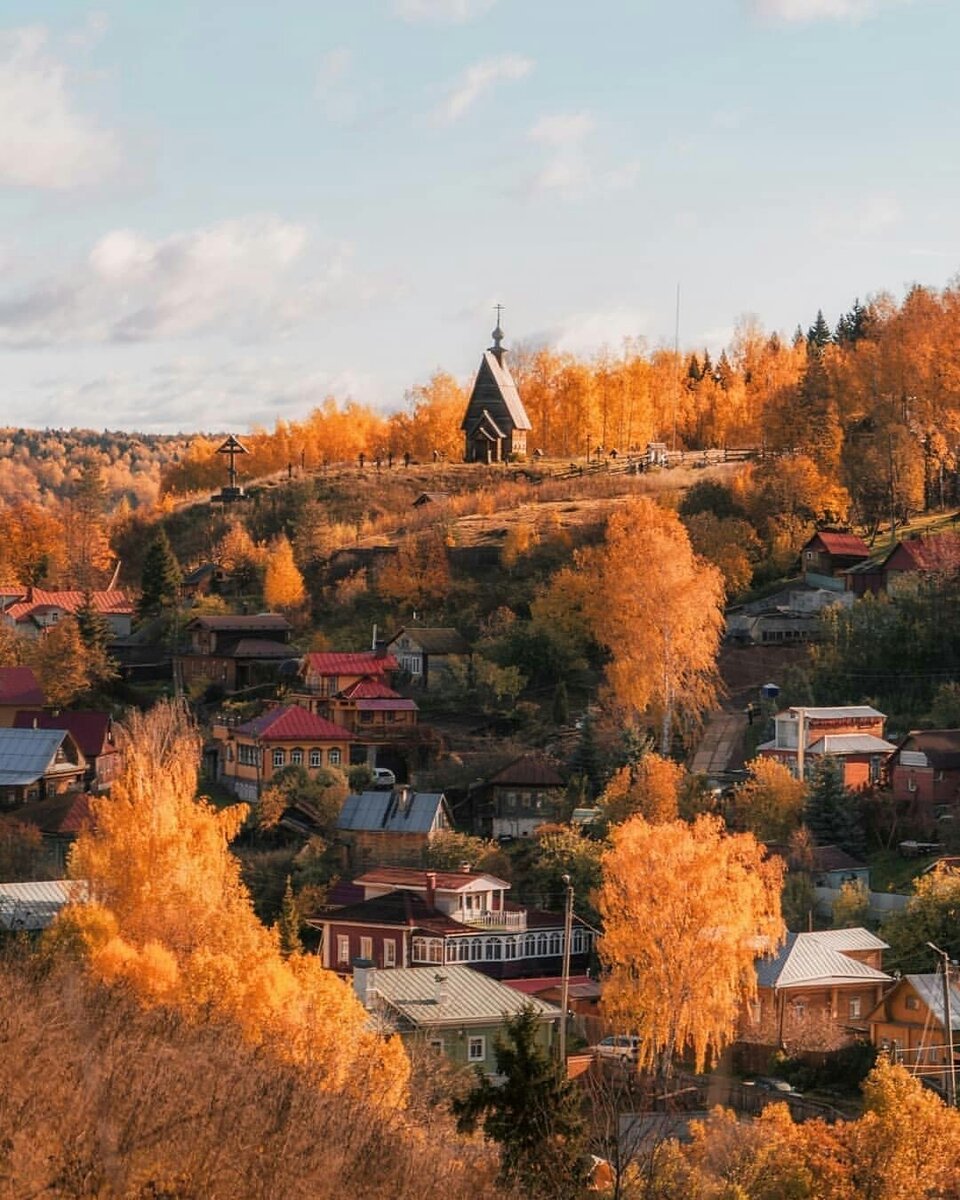 Плёс Ивановская область Золотая осень