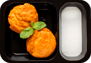 Морковные кексы с кокосовым кремом