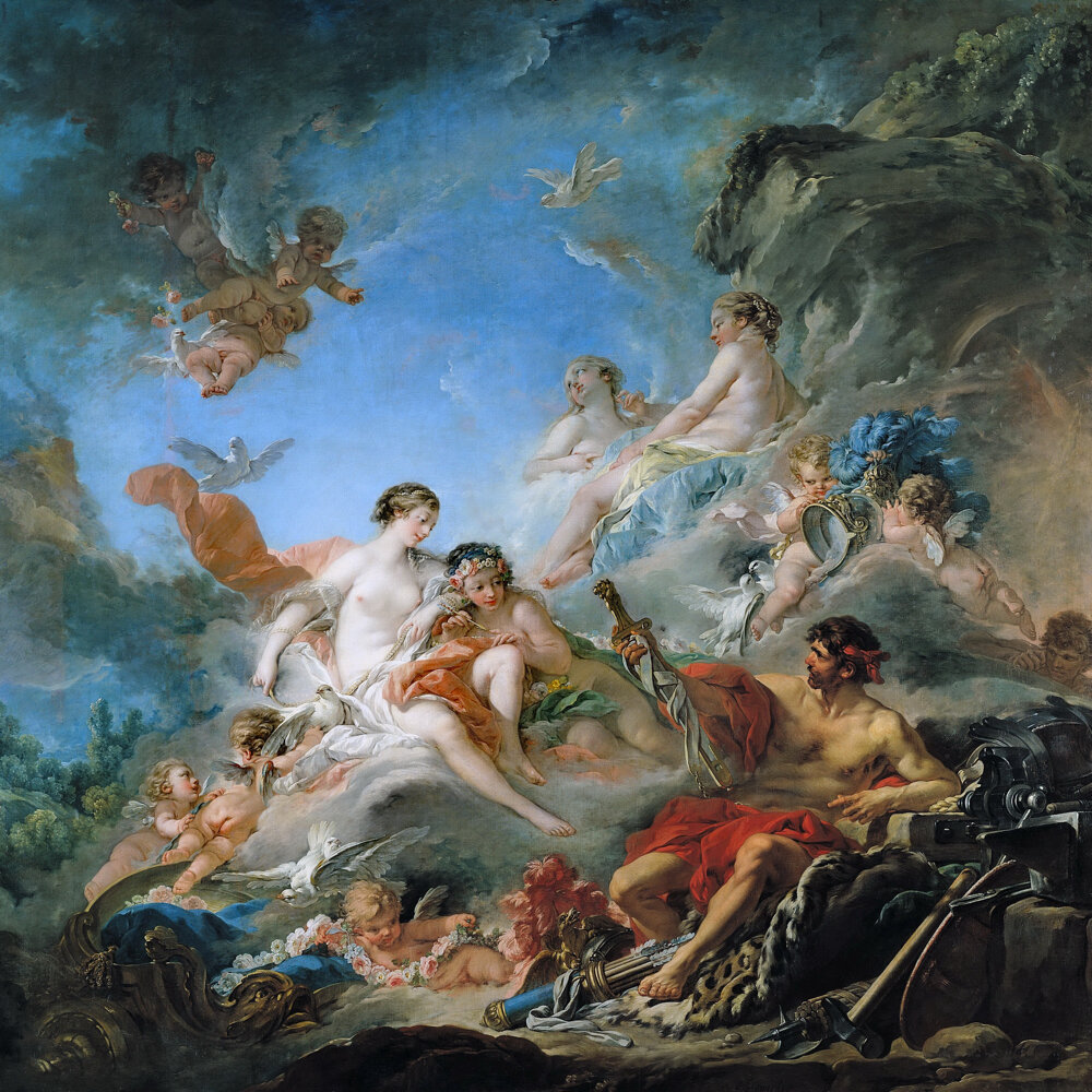 Ф. Буше. Вулкан, вручающий Венере оружие для Энея.