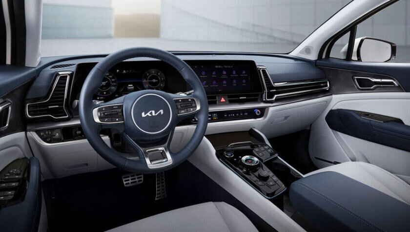 Салон Киа Спортейдж 5_го поколения.