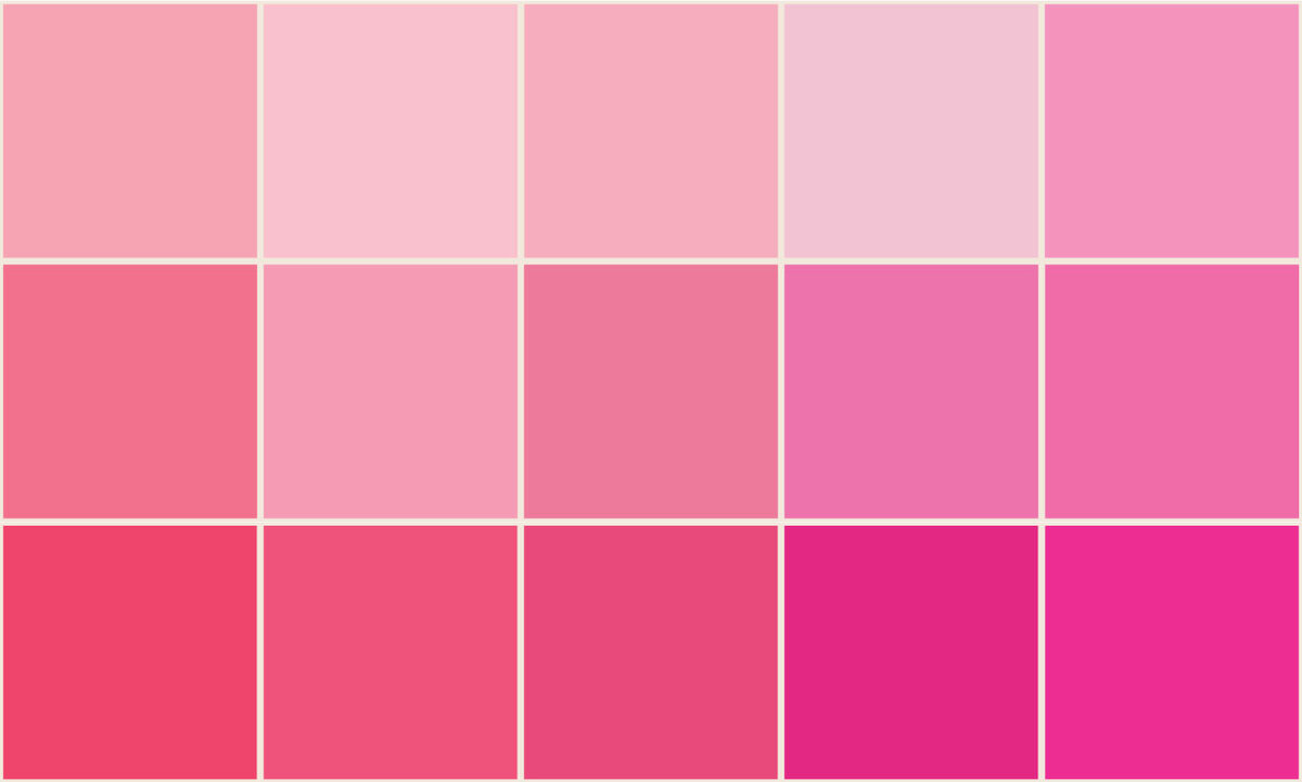 Сделай 1 розовым. Оттенки розового. Розовый цвет палитра. Палитра розовых оттенков. Розовый тон.