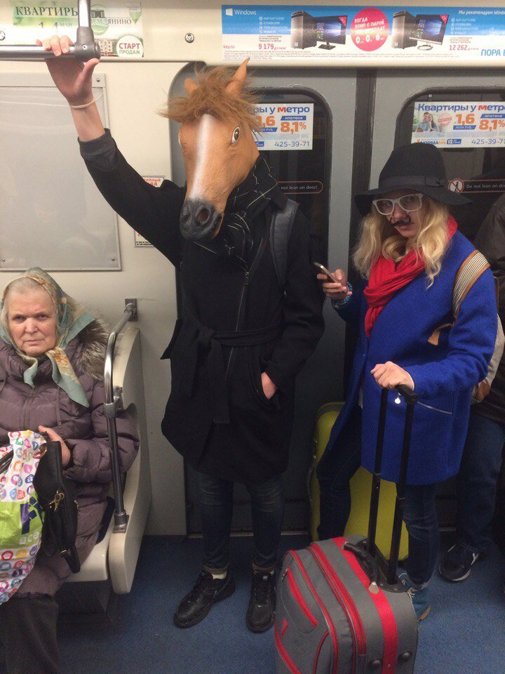 Смешные люди в метро