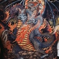 Тату дракон - сделаем татуировки для мужчин и женщин в Москве, по эскизу или фото