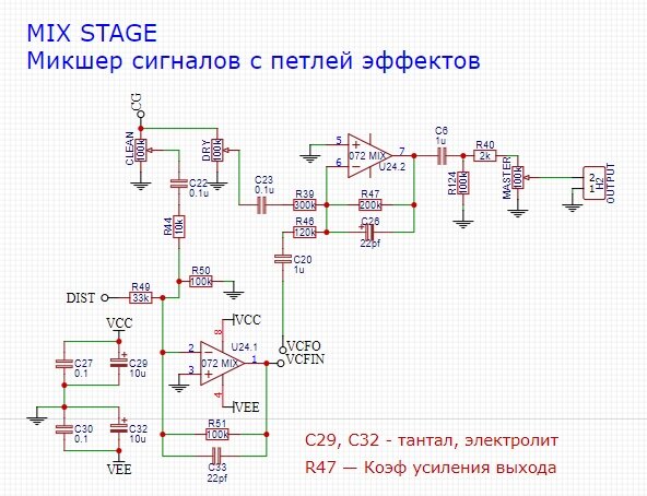 Схемы: mixer