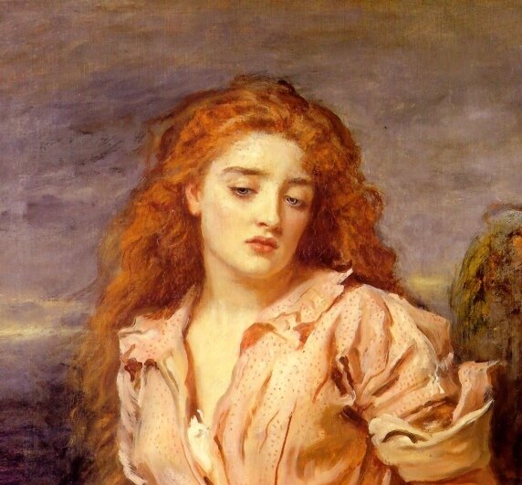 Мученица Солуэй. Фрагмент. Джон Эверетт Милле. 1871 г. 