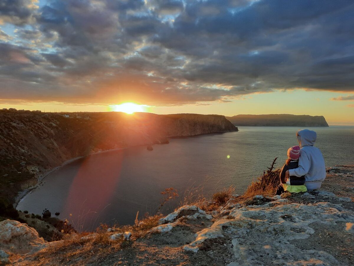 Встречаем рассвет на мысе Фиолент, Крым