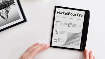 Представлена с влагозащитой и функцией чтения вслух, pocketbook era  компактная электронная книга.
