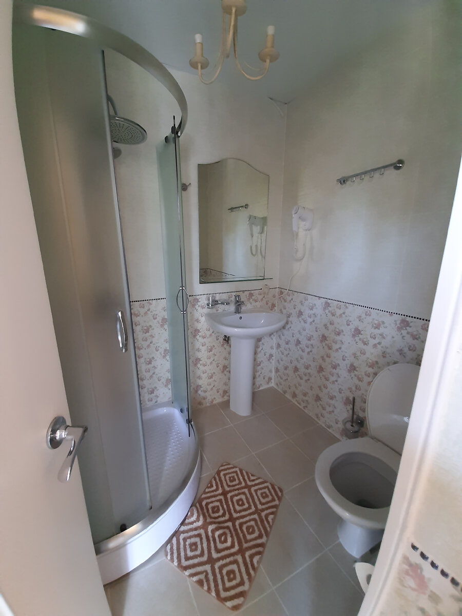 Душ, туалет в номере