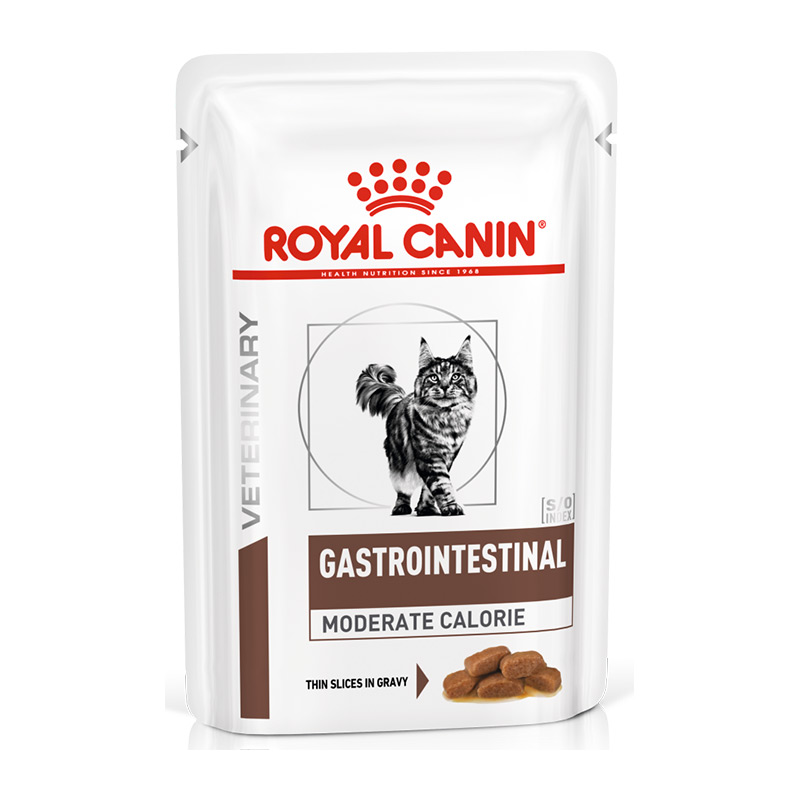 Паучи "Royal Canin Gastrointestinal Moderate Calorie". Картинка взята из интернета.