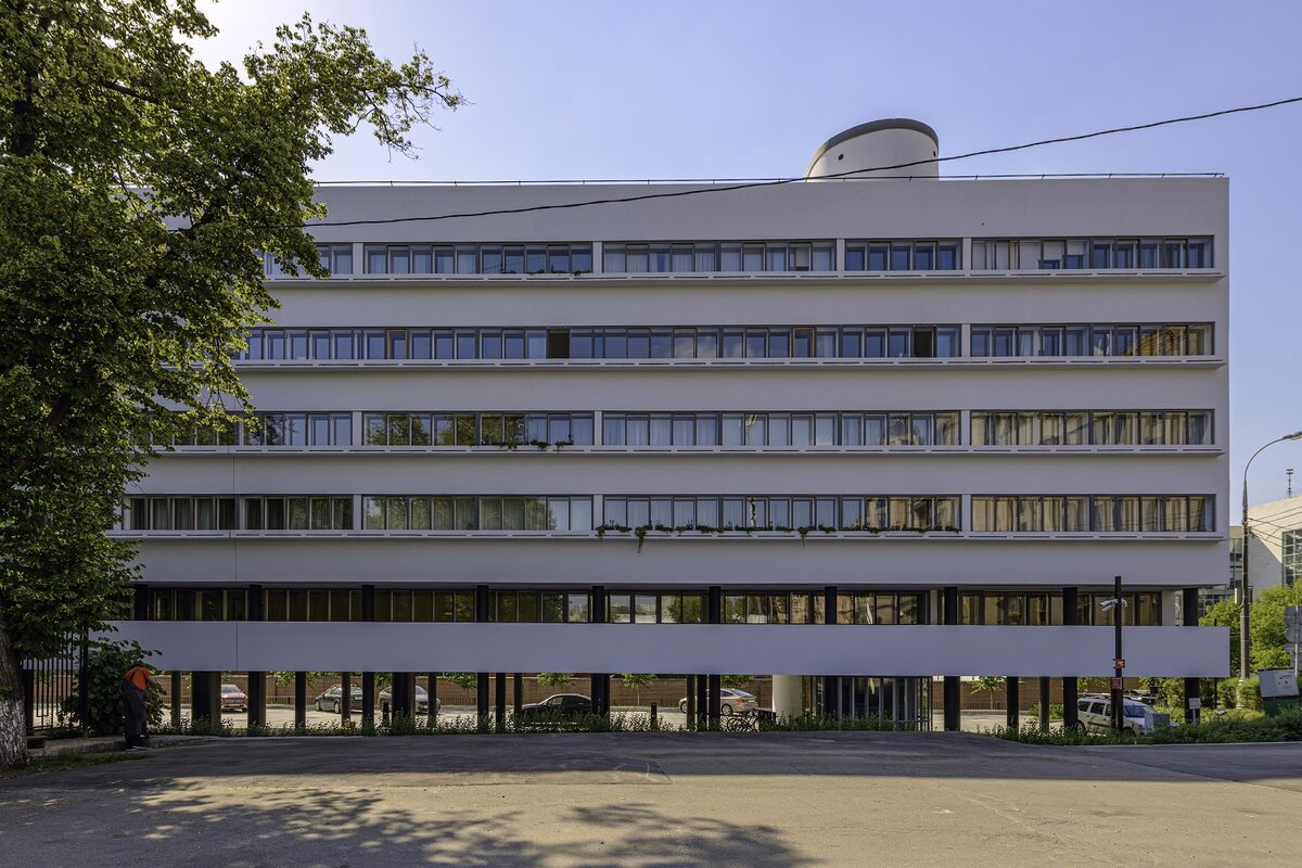 Отреставрированный дом Наркомфина, Новинский бульвар, дом 25, корпус 1 