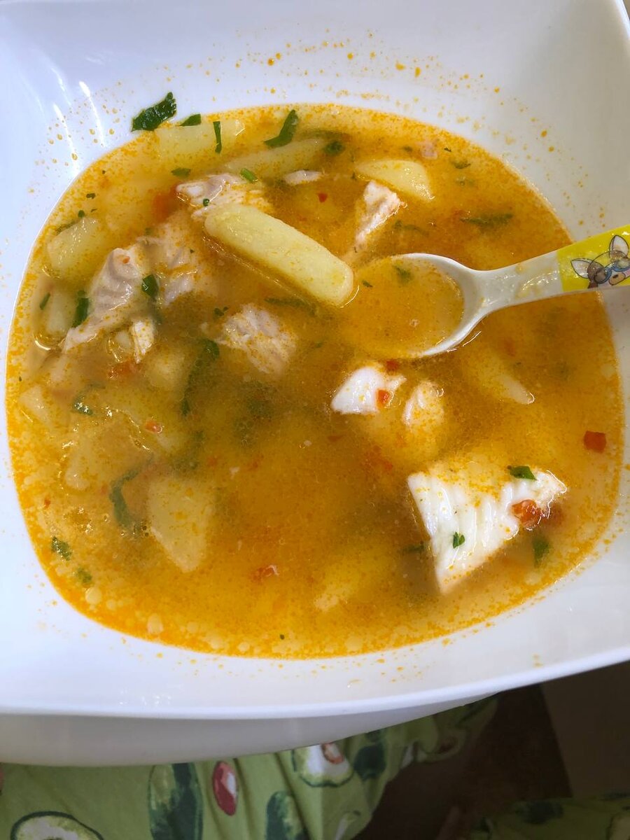 Суп из палтуса